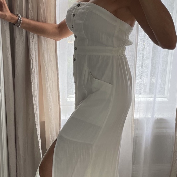 Aakaa Strapless button down dress - Picture 2 of 8